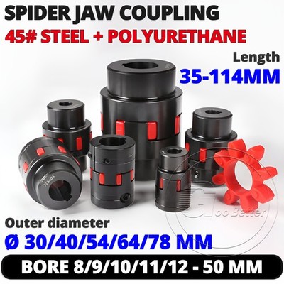 Shaft Coupling Flexible Steel Plum Spider Jaw Coupler Stepper Motor Connector