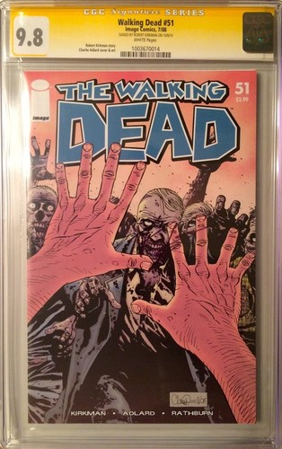Walking Dead #51 SS CGC 9.8 SIGN Robert Kirkman 1 of 12 LOW POP HIGHEST GRADED!
