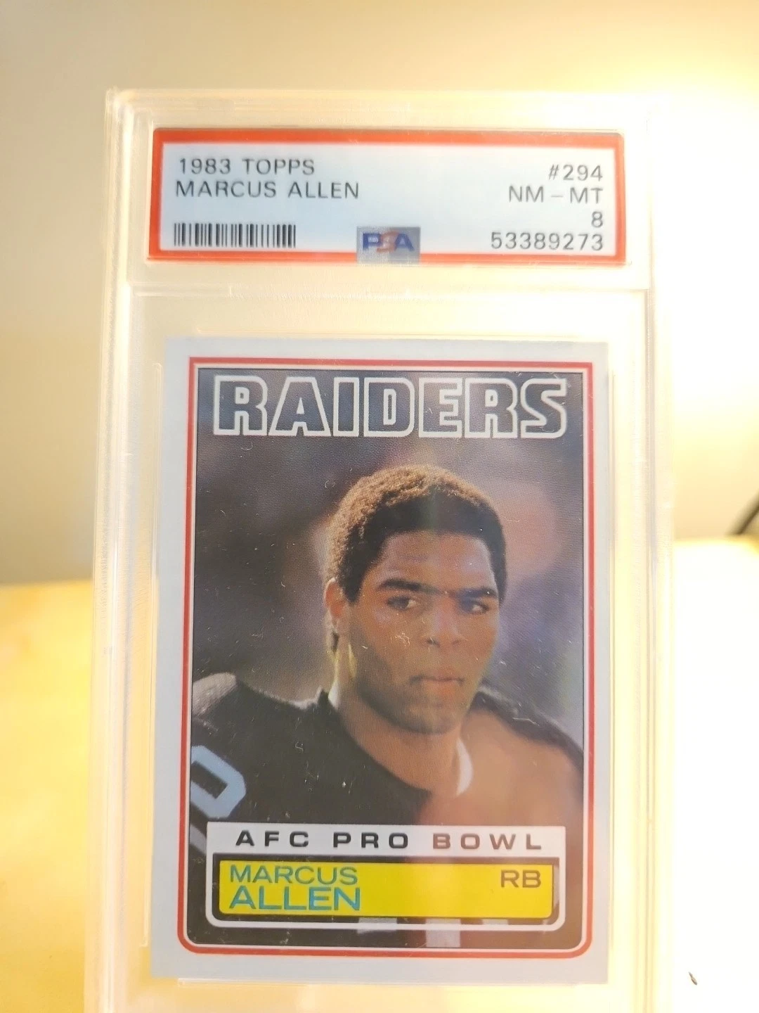 Deal for 1983 Topps - Marcus Allen #294 (RC) PSA 8