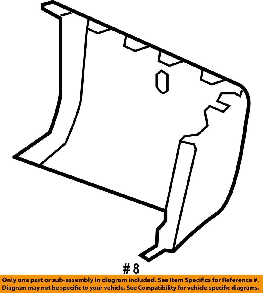 GM OEM Rear Bumper-End Cap Right 15891686 - Image 2 of 2