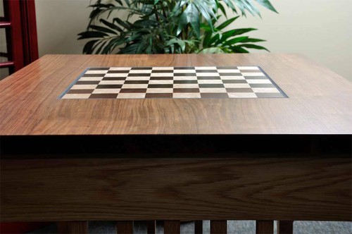 Signature Traditional Chess Table with Built in Chess Board - 2.25" Squares - Picture 8 of 12