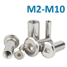 Hülsenmuttern mit Flachkopf Innensechskant Edelstahl M2 M3 M4 M5 M6 - M10