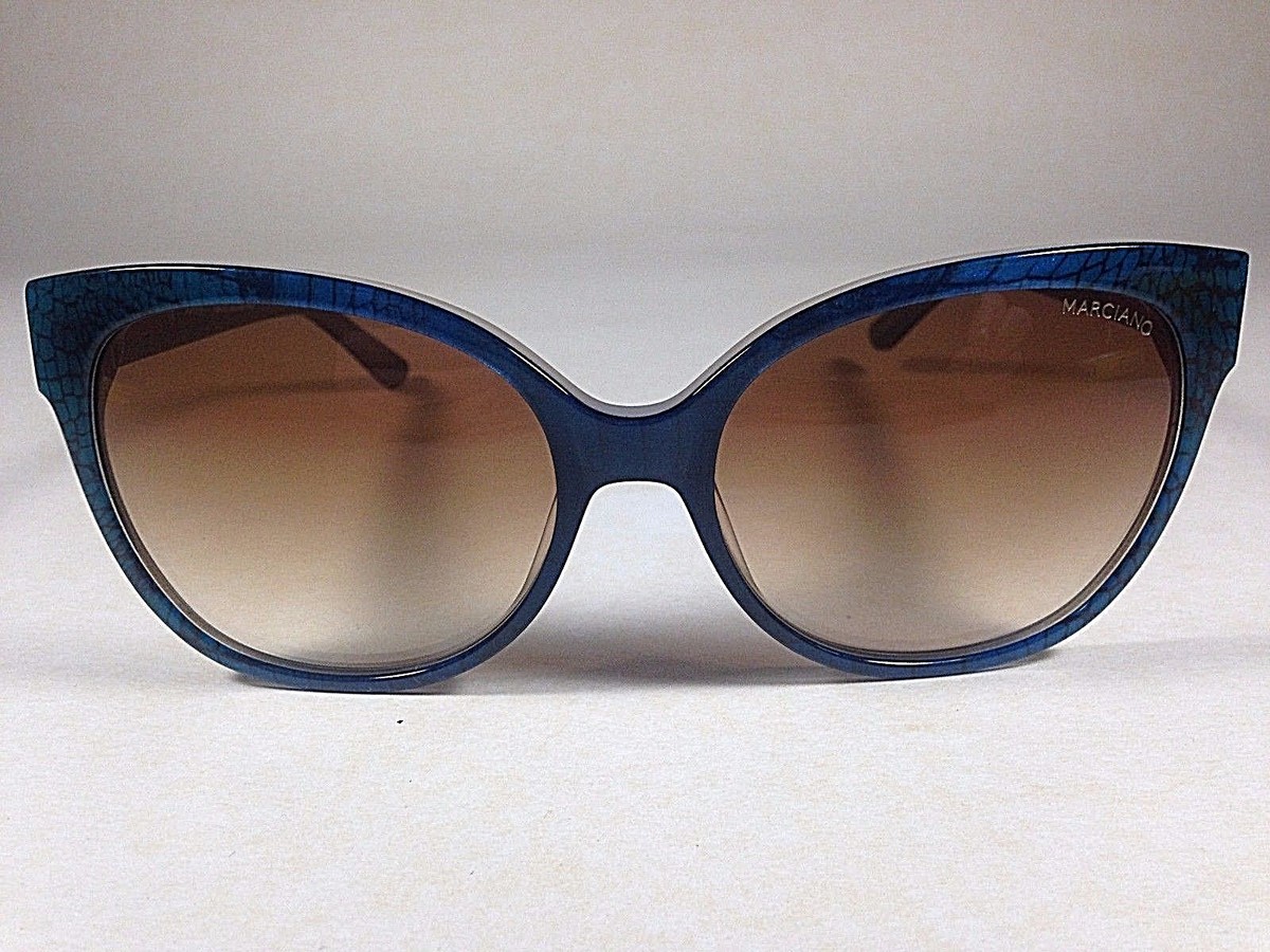 Guess By Marciano GM727 92F Cat Eye Sunglasses Blue Snake  display picture 1