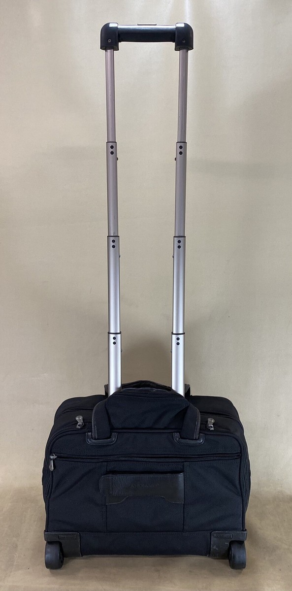 Andiamo Bravo Black 17” Wheeled Carry On Laptop Computer Bag