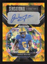 2023 Select Draft Picks Jared Wayne Sensational Gold Ice Prizm Auto RC #SS-JAW