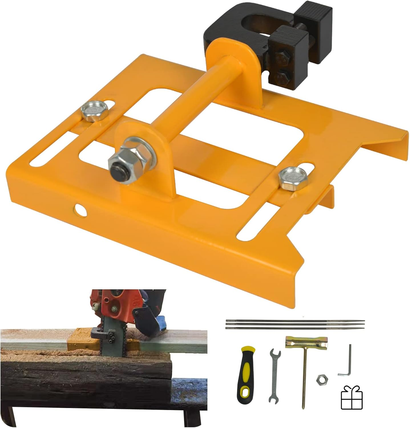 Vertical Chainsaw Mill Guide for Portable Lumber Cutting with Mini Sawmill