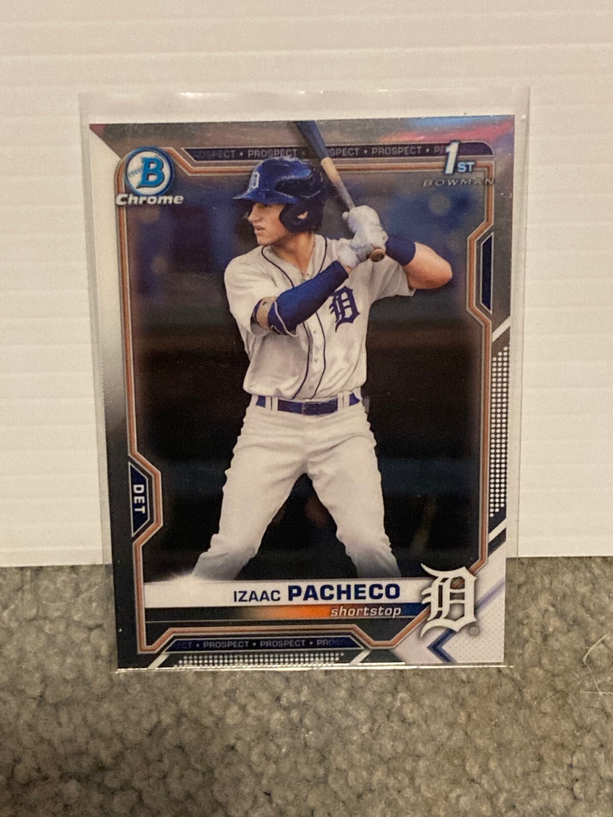 Izaac Pacheco 2021 1st Bowman Chrome BDC-46 Tigers