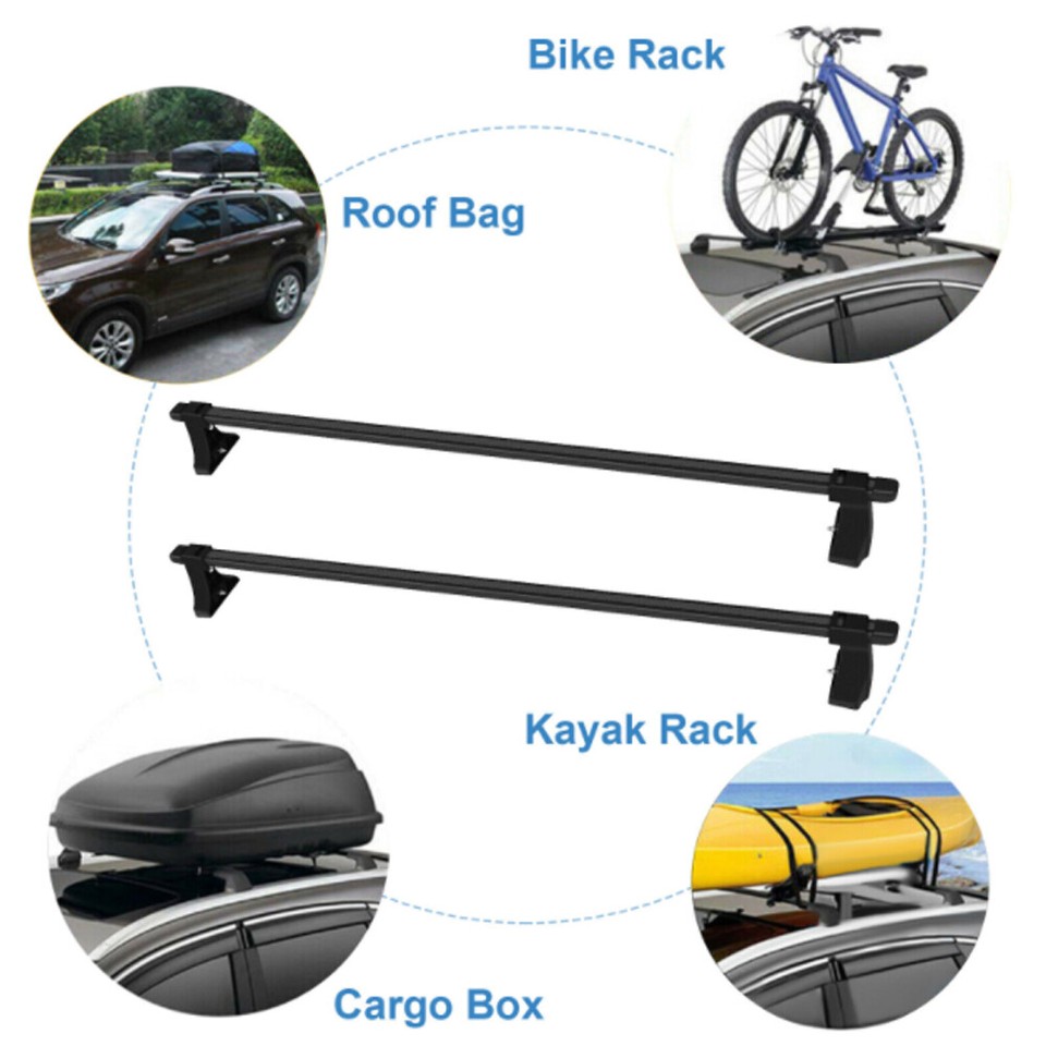 54" Roof Rack Cross Bar Luggage Cargo Carrier & Lock For Ford Fusion