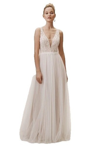 vanessa virginia embroidered dress Valya Dress with Iris Embroidery 42 / Navy Blue main image 0