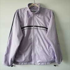Champion Womens Lilac Purple Full Zip Windbreaker Athleisure Jacket Size Small