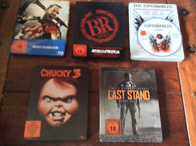 FSK18 Steelbook [5 Blu ray]300 Rise Last Stand Chucky 3 Expendables Battle Royal