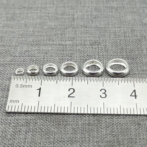 20pcs of 925 Sterling Silver Plain Rolo Bead Spacers - Picture 2 of 5