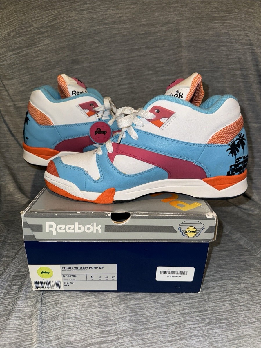 Reebok Pump Court Victory Miami Vice Southbeach Size 9 6-156786 | eBay