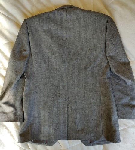 ANDREW FEZZA Gray Two Button Double Vent Blazer Suit Jacket Size 36S - Picture 5 of 10