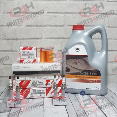 Toyota Prius Service Kit ZVW30 & ZVW35 1.8L With Spark Plugs & 0W20 Oil Genuine