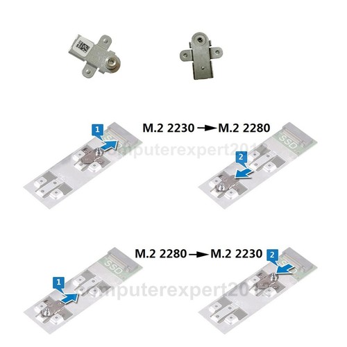 Pour Dell G15 5510 G15 5515 5511 M.2 SSD mise à niveau support métallique dissipateur thermique - Photo 16/16