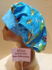 Frogs Women's Bouffant Surgical Scrub Hat/Cap Handmade