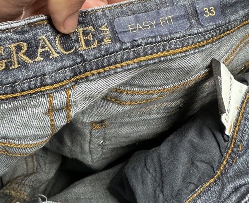 Grace In LA Pants Women's Sz 33 Bootcut Jeans Low Rise Embellished Pockets - Picture 3 of 16