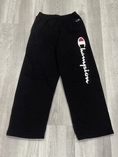 Champion Youth Size M Medium YM Black Sweatpants Unisex