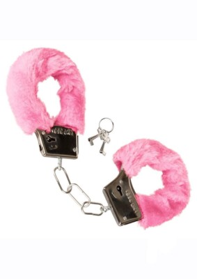 Furry Fur Wrist Handcuffs Bondage Restraints with Lock and Keys BDSM Love Cuffs 