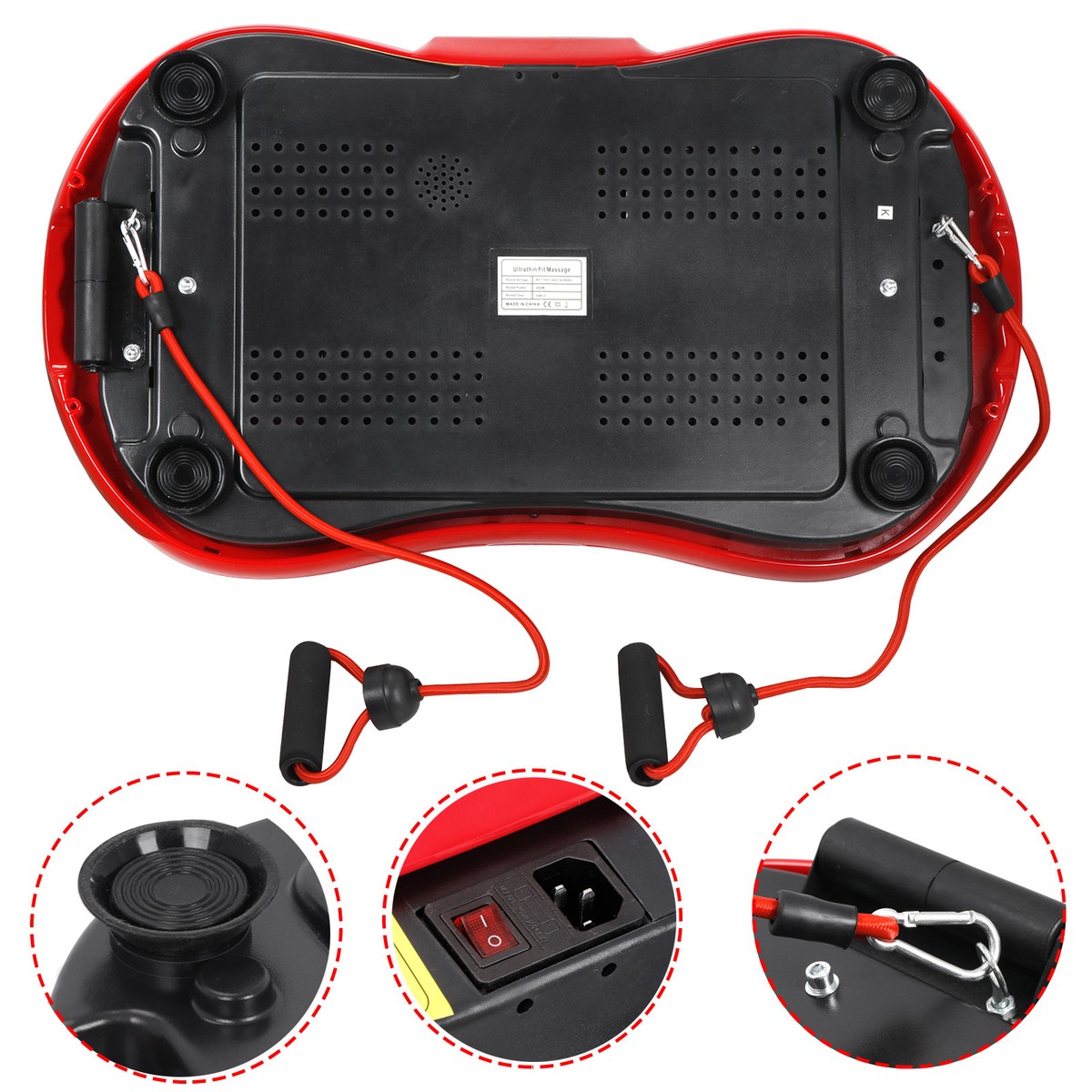 Whole Body Vibration Platform Ultra Slim Exercise Plate Fit