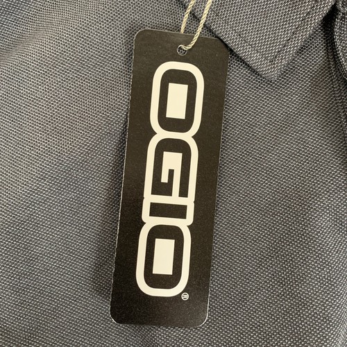 OGIO Mens S/S Lightweight Gray Polo Golf Shirt YUP Logo Sz XL NEW With Tags - Picture 4 of 7