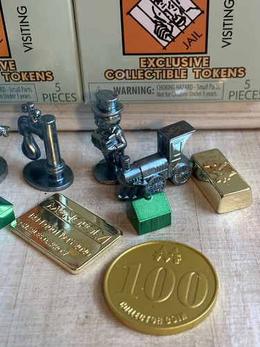 MONOPOLY Surprise Series 1 (SET Of 2) Blind Boxes TOKENS SEALED Gold Bar - Picture 4 of 4
