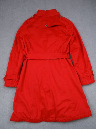 Pendleton Womens Jacket Size Medium Red Critically Seam Sealed Trench Coat - Picture 8 of 20