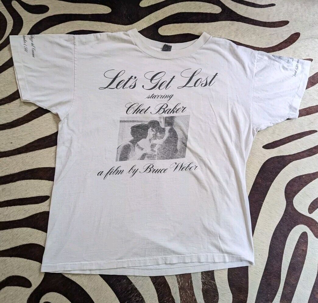 Rare 80s Vintage Bruce Weber Lets Get Lost Shirt Chet Baker Rare 80s Vintage Bruce Weber Lets Get Lost Shirt Chet Baker