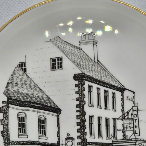 Goss Bone China White Heart Hotel Uttoxeter Staffordshire Commemorative Dish - Picture 6 of 10