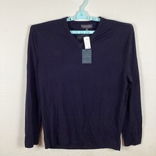 Brooks Brothers Mens Sweater Sz XL Long Sleeve V Neck Brookstech Merino NWT 148