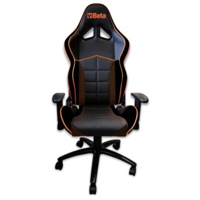 Gaming Stuhl Beta 9563U Racing Schwarz Orange Mit Armlehnen