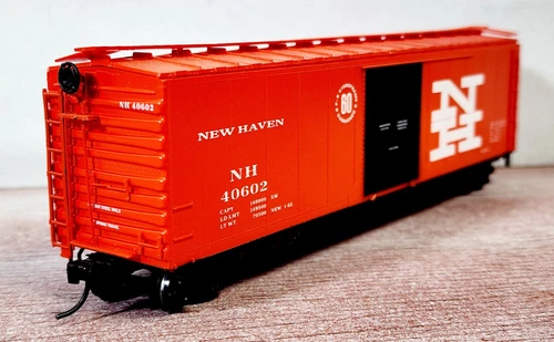 New Haven RR 50' Plug Door Boxcar 40602 E&C Shop 9002-2 Owner Built w/ Kadees HO - Picture 4 of 8