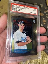 Adrian Gonzalez RC 2000 Bowman Chrome #86 Rookie Card PSA 9 Marlins MLB