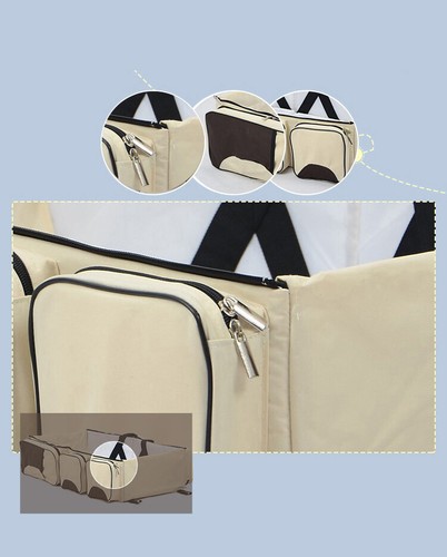 Baby 3 in 1 Portable Bassinet Cot Mummy Travel Bag Diaper Bag and Change Station - Picture 9 of 22
