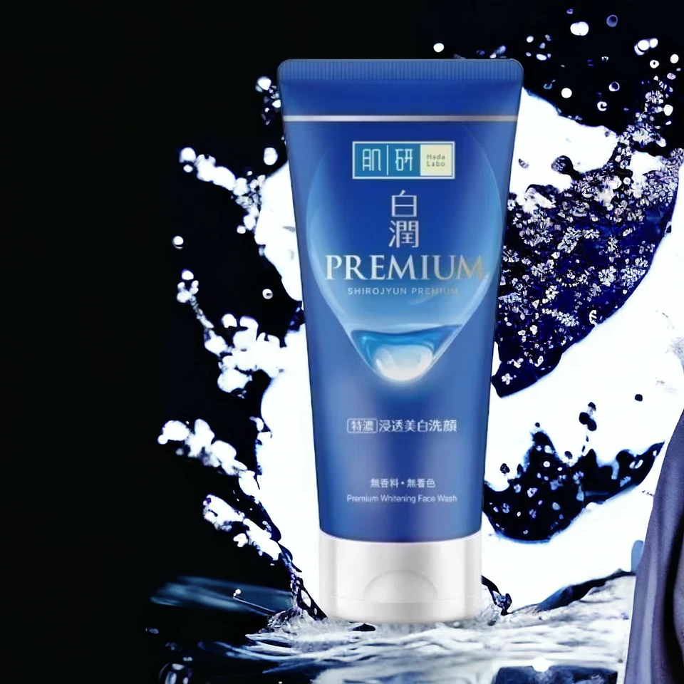 Hada Labo Premium Whitening Face Wash 100g x 2 Brightening Cleanser for All Skin - Image 4 of 4