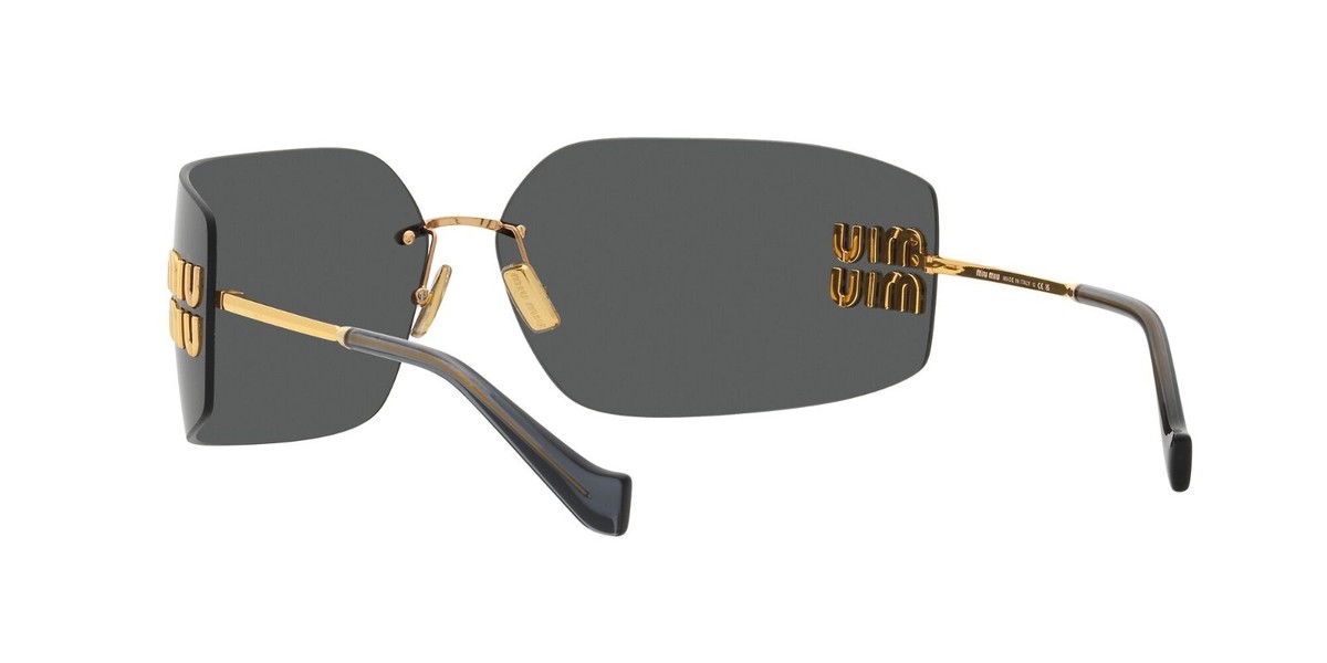 Miu Miu SMU 54YS Gold/Dark Grey (5AK5/S0) Sunglasses | eBay