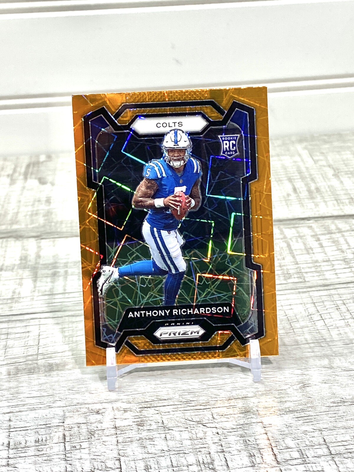 Anthony Richardson 2023 Panini Prizm Orange Lazer Prizm RC Colts #343