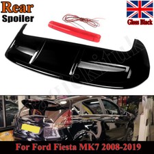 FOR FORD FIESTA ST STYLE/LOOK ROOF BOOT SPOILER WING LIP 2008-2019 GLOSS BLACK