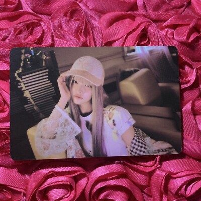 Iroha ILLIT Cherish SET KPOP Girl Photo Card Pretty Hat Shade Girly
