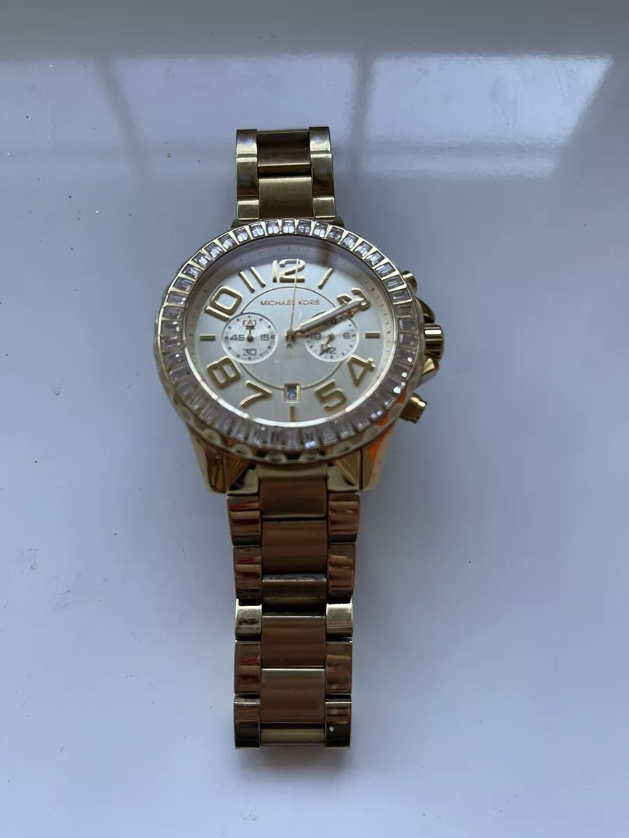 Mk big face gold watch cheap