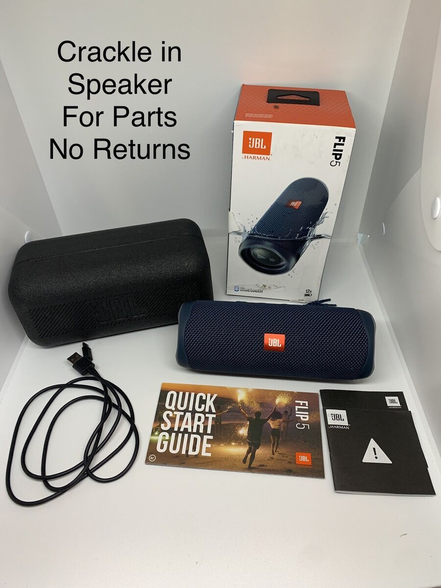 JBL Flip 5 Portable Waterproof Bluetooth Speaker - Works JBL Flip 5 Portable Waterproof Bluetooth Speaker - Works