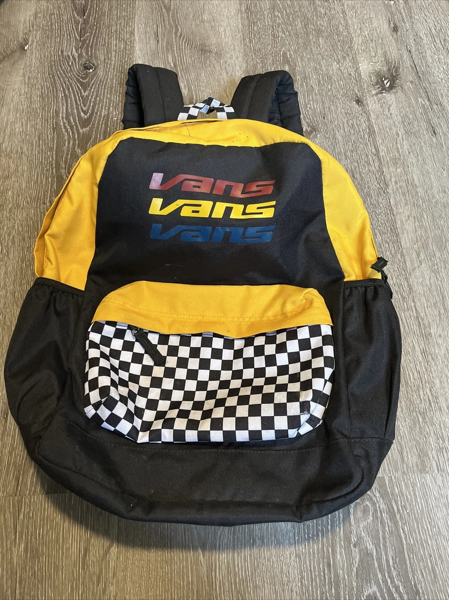 Verrassend genoeg dienblad roestvrij Vans Yellow Backpack Checked - Laptop Sleeve - Side Pockets | eBay