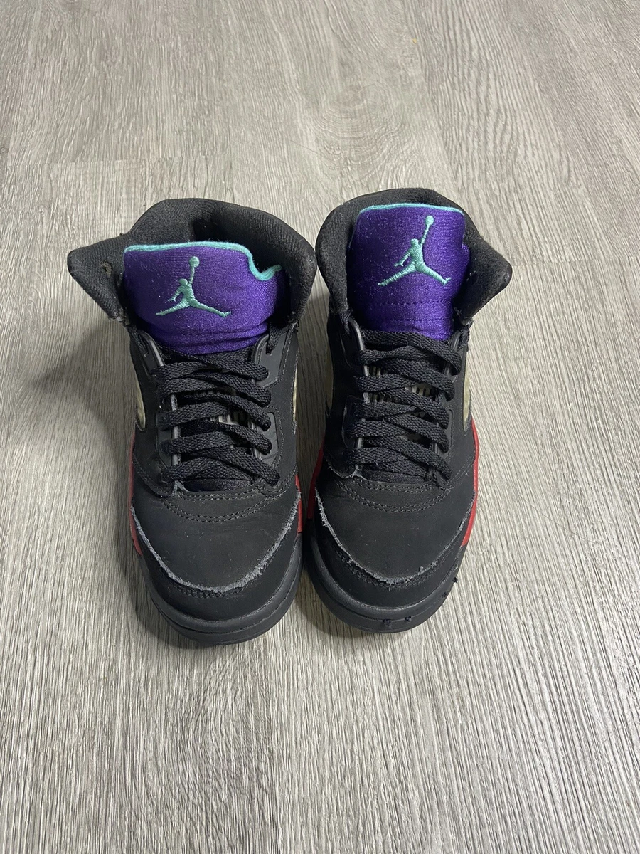 Nike Air Jordan Retro 5 V Top 3 What The Black Red Purple Grape Mens & Kids  Size