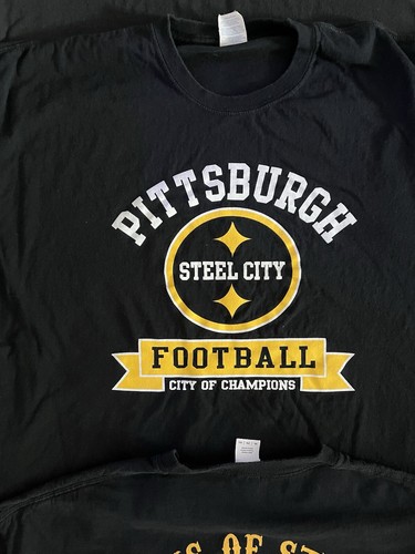 Vintage 90s Pittsburgh Steelers Penguins NFL T-shirt Lot 2XL RARE Y2K MUST SEE - Picture 5 of 16