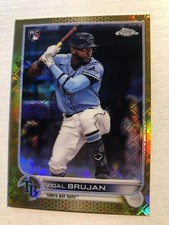 2022 Topps Chrome Logofractor Gold Parallel /50 VIdal Brujan Rays RC 48