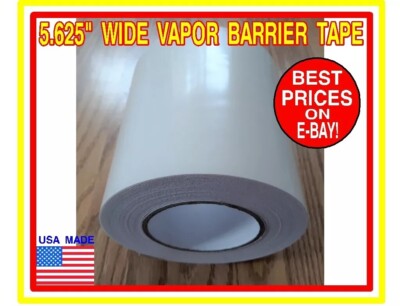 5.625'' X 180' ROLL OF POLYETHYLENE VAPOR BARRIER SEAM TAPE. MADE IN THE U.S.A.