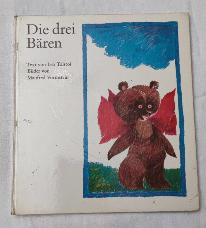 Die drei Bären Kinderbuch Autor Leo Tolstoi Manfred Vormstein antik 1966 selten