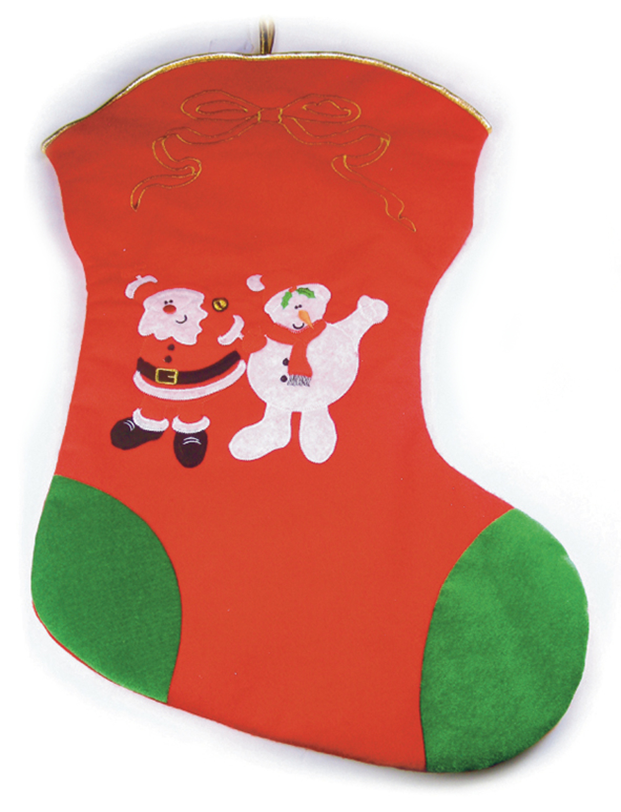 Christmas Santa & Snowman Stocking Gift Bag Festive Present Sock XL 95cm