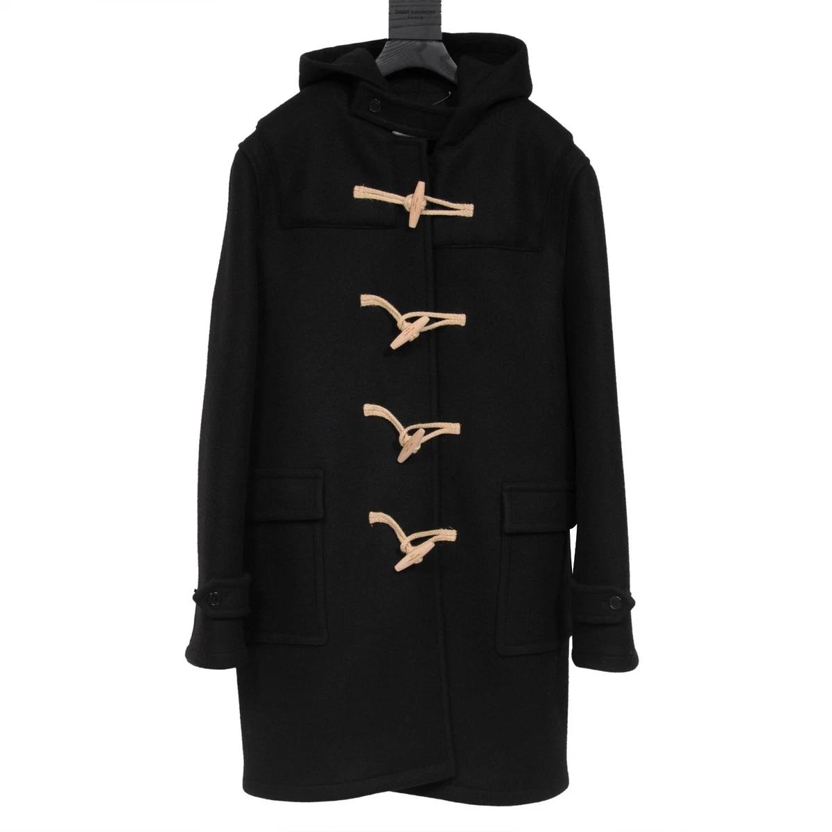 Coat with wooden buttons deals